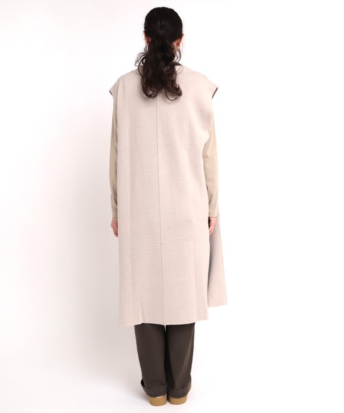 RNA-N（アールエヌエーエヌ）の「K2557 接結ロングニットジレ（カーディガン/ボレロ・レディース・スミクロ/キナリ・MEDIUM）」の7枚目の写真