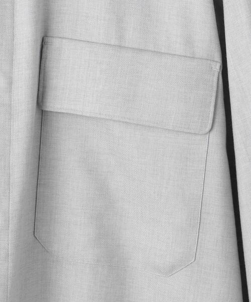 UNITED ARROWS（ユナイテッドアローズ）の「＜UNITED ARROWS＞ ウールビエラ ソリッド レギュラーカラーシャツ（シャツ/ブラウス・メンズ・ライトグレー/オフホワイト・S/M/L/XL）」の20枚目の写真