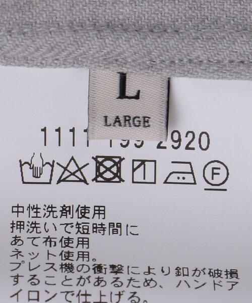 UNITED ARROWS（ユナイテッドアローズ）の「＜UNITED ARROWS＞ ウールビエラ ソリッド レギュラーカラーシャツ（シャツ/ブラウス・メンズ・ライトグレー/オフホワイト・S/M/L/XL）」の9枚目の写真