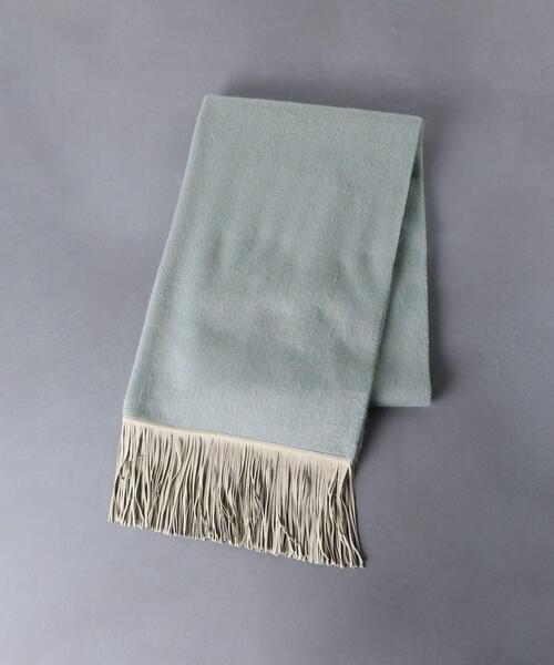 ASAUCE MELER（アソースメレ）の「＜ASAUCE MELER（アソース メレ）＞SD/FRG CAMEL ストール（ストール/ショール・レディース・ブラック/ナチュラル/ライム・FREE）」の7枚目の写真