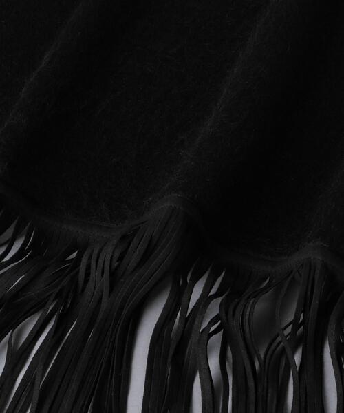 ASAUCE MELER（アソースメレ）の「＜ASAUCE MELER（アソース メレ）＞SD/FRG CAMEL ストール（ストール/ショール・レディース・ブラック/ナチュラル/ライム・FREE）」の4枚目の写真