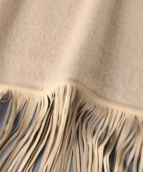 ASAUCE MELER（アソースメレ）の「＜ASAUCE MELER（アソース メレ）＞SD/FRG CAMEL ストール（ストール/ショール・レディース・ブラック/ナチュラル/ライム・FREE）」の8枚目の写真