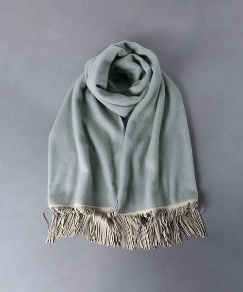 ASAUCE MELER（アソースメレ）の「＜ASAUCE MELER（アソース メレ）＞SD/FRG CAMEL ストール（ストール/ショール・レディース・ブラック/ナチュラル/ライム・FREE）」の12枚目の写真