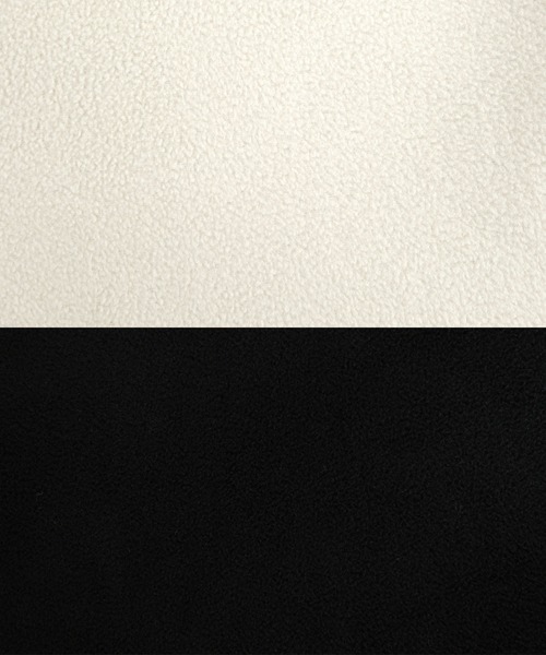 ANDJ(アンドジェイ)の「ビッグシルエットボンディングコート(ノーカラーコート・レディース・ベージュ系その他/ブラック・M)」の18枚目の写真