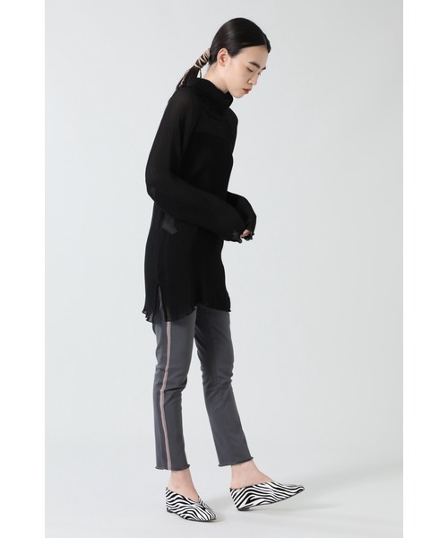 ROSE BUD(ローズバッド)の「(FIVE)サイドラインパンツ(チノパンツ・レディース・ブラック/カーキ・25/26)」の5枚目の写真