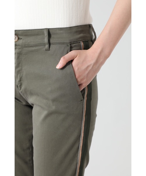 ROSE BUD(ローズバッド)の「(FIVE)サイドラインパンツ(チノパンツ・レディース・ブラック/カーキ・25/26)」の11枚目の写真