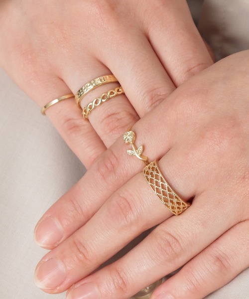 Blueberry(ブルーベリー)の「セットリング(リング・レディース・シルバー/ゴールド/ゴールド系1/シルバー系1・フリー)」の16枚目の写真