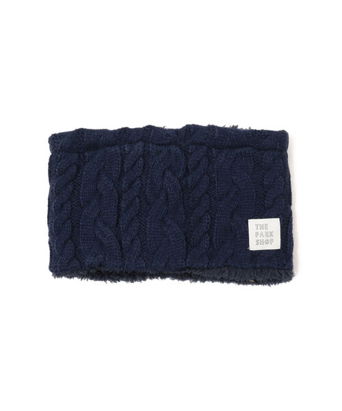 こども ビームス(コドモビームス)の「THE PARK SHOP / Knit Boy ネックウォーマー 21(ネックウォーマー/スヌード・キッズ・オリーブ/ネイビー/グレー/ブラック・56cm/52cm)」の4枚目の写真