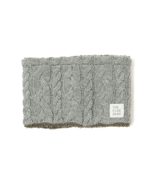 こども ビームス(コドモビームス)の「THE PARK SHOP / Knit Boy ネックウォーマー 21(ネックウォーマー/スヌード・キッズ・オリーブ/ネイビー/グレー/ブラック・56cm/52cm)」の3枚目の写真