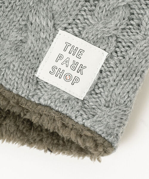 こども ビームス(コドモビームス)の「THE PARK SHOP / Knit Boy ネックウォーマー 21(ネックウォーマー/スヌード・キッズ・オリーブ/ネイビー/グレー/ブラック・56cm/52cm)」の11枚目の写真