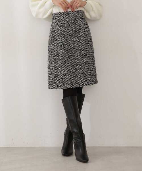 PROPORTION BODY DRESSING（プロポーションボディドレッシング）の「ループカルゼ台形ミニスカート / 1211220511（スカート・レディース・ブラック/ホワイト系その他/ブラック系その他・X-SMALL/SMALL/MEDIUM）」の11枚目の写真