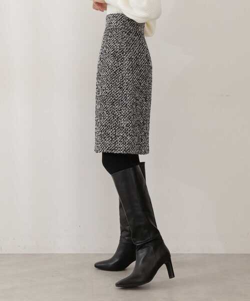 PROPORTION BODY DRESSING（プロポーションボディドレッシング）の「ループカルゼ台形ミニスカート / 1211220511（スカート・レディース・ブラック/ホワイト系その他/ブラック系その他・X-SMALL/SMALL/MEDIUM）」の12枚目の写真