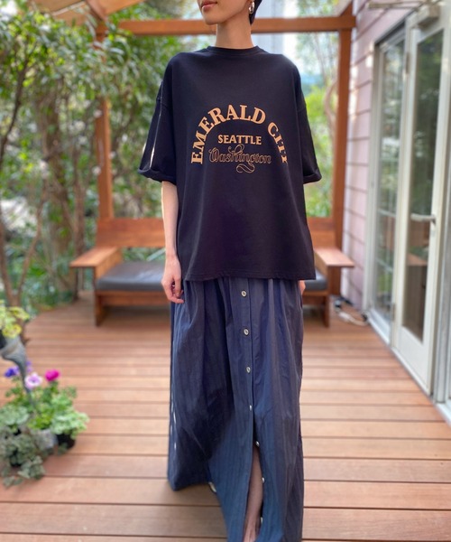 AVIE（アビィ）の「オーガニックドビーマキシスカート（スカート・レディース・ネイビー/グレー・38）」の19枚目の写真