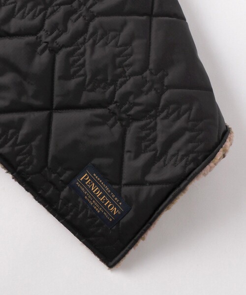 PENDLETON(ペンドルトン)の「PENDLETON/ペンドルトン QUILTING STOLE PONCHO(ストール/ショール・レディース・ブラック/ネイビー/キャメル・ONE SIZE)」の9枚目の写真