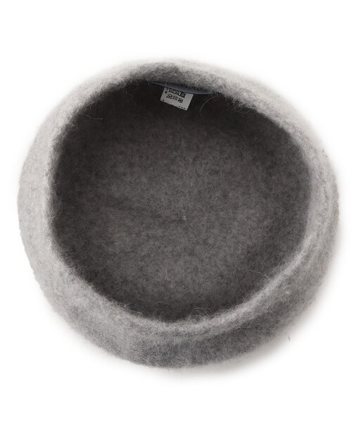 UNTITLED(アンタイトル)の「◆アンゴラニットベレー(ハンチング/ベレー帽・レディース・グレー/サンドベージュ・00)」の4枚目の写真