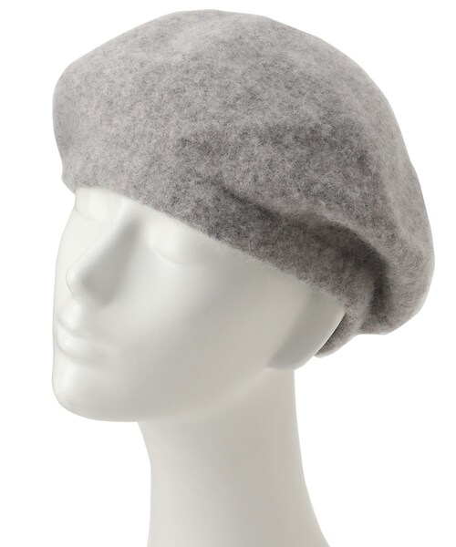 UNTITLED(アンタイトル)の「◆アンゴラニットベレー(ハンチング/ベレー帽・レディース・グレー/サンドベージュ・00)」の6枚目の写真