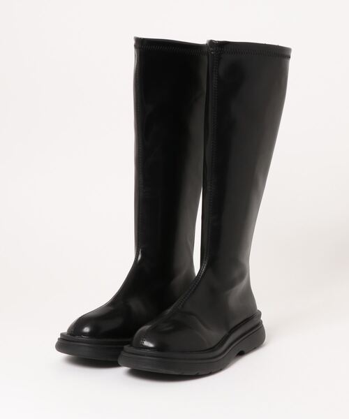 La-gemme（ラジェム）の「フェイクレザーロングブーツ（ブーツ・レディース・ブラック/ブラック系その他/キャメル/ホワイト・35/36/37/38/39/40）」の16枚目の写真