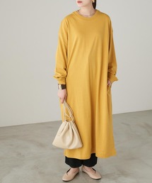 Chaco closet | サイドポケット付き コットンマキシ丈ロングワンピース(ワンピース)