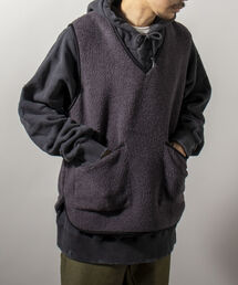 GLOSTER | 【GLOSTER/グロスター】パイピングボアベスト Vネックプルオーバー(ベスト)