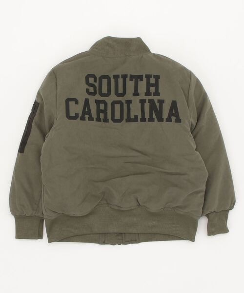 THE CASUAL（カジュアル）の「中綿入りMA-1ジャケット キッズ（MA-1・キッズ・カーキ/ブラック/カーキ系/ブラック系/チャコール/グレー系・120cm/160cm/150cm/130cm/140cm/110cm）」の10枚目の写真