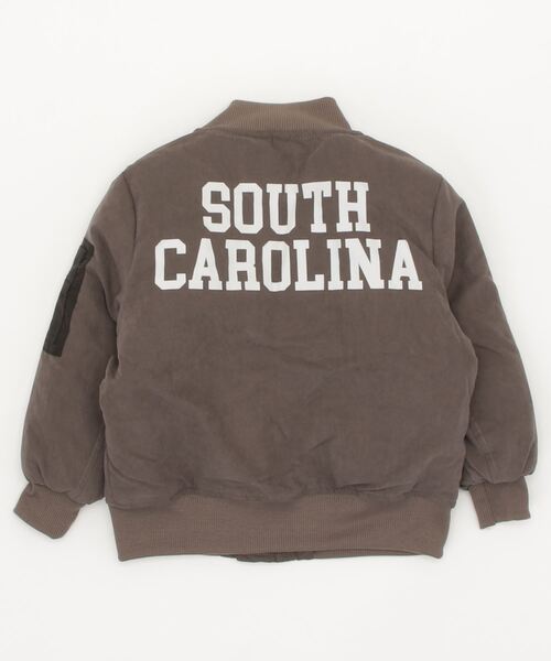 THE CASUAL（カジュアル）の「中綿入りMA-1ジャケット キッズ（MA-1・キッズ・カーキ/ブラック/カーキ系/ブラック系/チャコール/グレー系・120cm/160cm/150cm/130cm/140cm/110cm）」の12枚目の写真