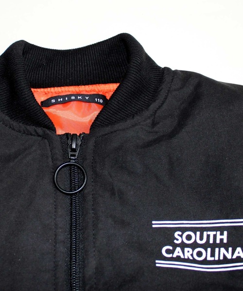 THE CASUAL（カジュアル）の「中綿入りMA-1ジャケット キッズ（MA-1・キッズ・カーキ/ブラック/カーキ系/ブラック系/チャコール/グレー系・120cm/160cm/150cm/130cm/140cm/110cm）」の18枚目の写真