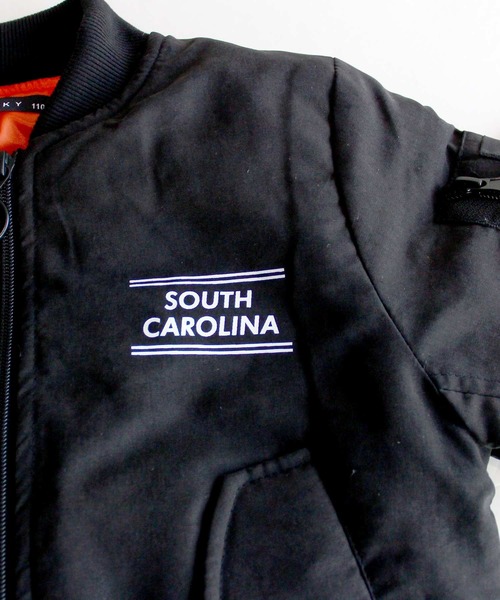 THE CASUAL（カジュアル）の「中綿入りMA-1ジャケット キッズ（MA-1・キッズ・カーキ/ブラック/カーキ系/ブラック系/チャコール/グレー系・120cm/160cm/150cm/130cm/140cm/110cm）」の15枚目の写真