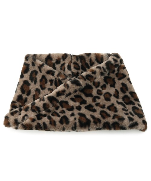 DRESKIP（ドレスキップ）の「◆【アニマル柄/無地】アソートフェイクファースヌード（ネックウォーマー/スヌード・レディース・グレー/ブラック/ベージュ/ブラウン系1/ブラウン系その他2/ブラック系3/ブラウン系4/ブラウン系6・00）」の4枚目の写真