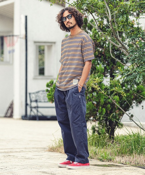 MARBLES(マーブルズ)の「mt7551-VNTG MULTI BORDER TEE Tシャツ(Tシャツ/カットソー・メンズ・ホワイト/ベージュ・M/L/XL/S)」の6枚目の写真
