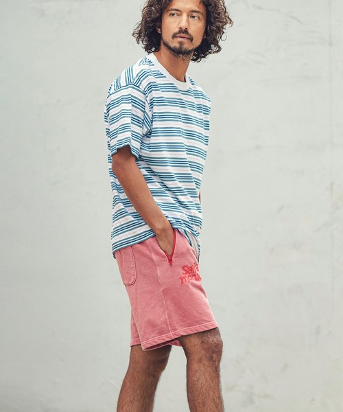 MARBLES(マーブルズ)の「mt7551-VNTG MULTI BORDER TEE Tシャツ(Tシャツ/カットソー・メンズ・ホワイト/ベージュ・M/L/XL/S)」の9枚目の写真