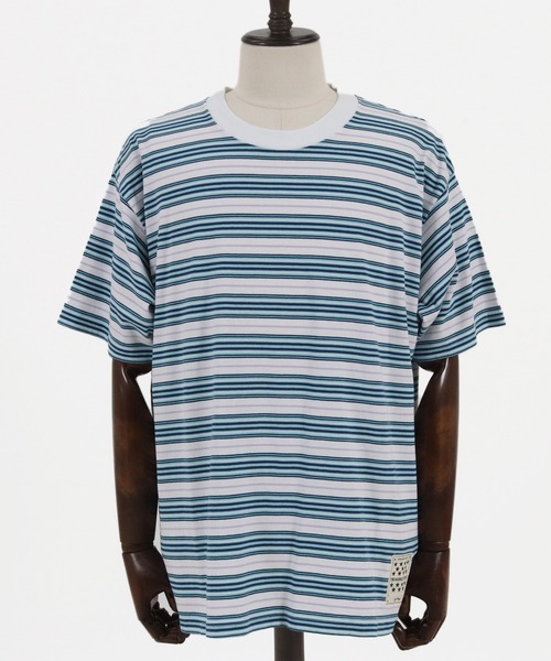 MARBLES(マーブルズ)の「mt7551-VNTG MULTI BORDER TEE Tシャツ(Tシャツ/カットソー・メンズ・ホワイト/ベージュ・M/L/XL/S)」の11枚目の写真