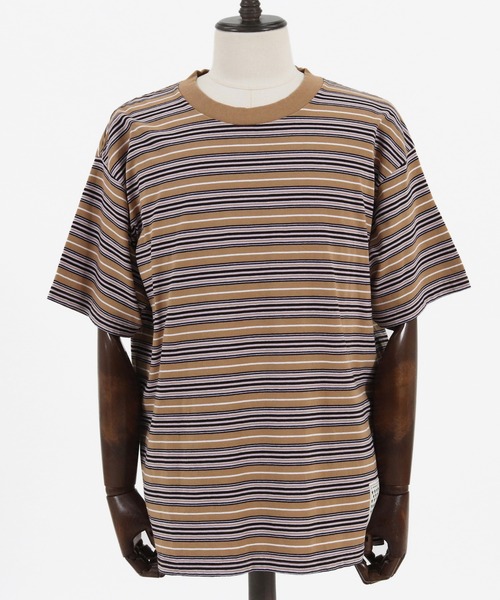 MARBLES(マーブルズ)の「mt7551-VNTG MULTI BORDER TEE Tシャツ(Tシャツ/カットソー・メンズ・ホワイト/ベージュ・M/L/XL/S)」の14枚目の写真
