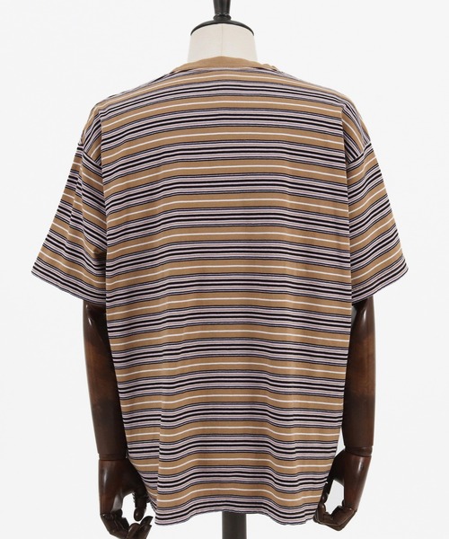 MARBLES(マーブルズ)の「mt7551-VNTG MULTI BORDER TEE Tシャツ(Tシャツ/カットソー・メンズ・ホワイト/ベージュ・M/L/XL/S)」の15枚目の写真