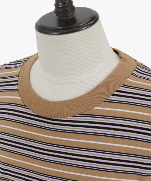 MARBLES(マーブルズ)の「mt7551-VNTG MULTI BORDER TEE Tシャツ(Tシャツ/カットソー・メンズ・ホワイト/ベージュ・M/L/XL/S)」の17枚目の写真