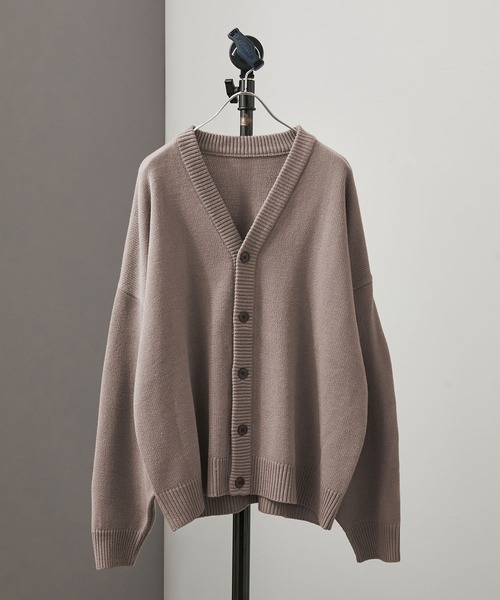 re_k by JUNRED（レクバイジュンレッド）の「re_k by JUNRED / バルーンスリーブBIGカーディガン（カーディガン/ボレロ・メンズ・モスグリーン/ブラウン/ブラック・S/M/L）」の3枚目の写真
