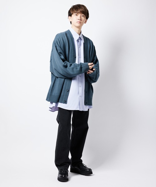 re_k by JUNRED（レクバイジュンレッド）の「re_k by JUNRED / バルーンスリーブBIGカーディガン（カーディガン/ボレロ・メンズ・モスグリーン/ブラウン/ブラック・S/M/L）」の17枚目の写真