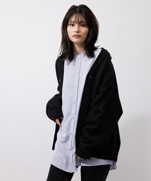 re_k by JUNRED（レクバイジュンレッド）の「re_k by JUNRED / バルーンスリーブBIGカーディガン（カーディガン/ボレロ・メンズ・モスグリーン/ブラウン/ブラック・S/M/L）」の18枚目の写真