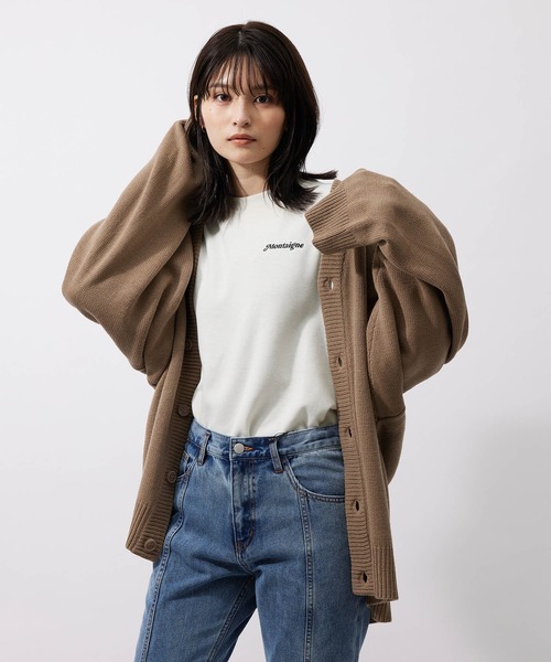 re_k by JUNRED（レクバイジュンレッド）の「re_k by JUNRED / バルーンスリーブBIGカーディガン（カーディガン/ボレロ・メンズ・モスグリーン/ブラウン/ブラック・S/M/L）」の22枚目の写真