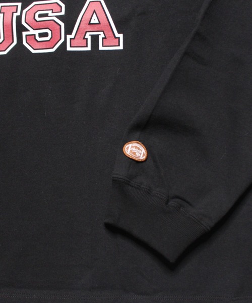 AVIREX（アヴィレックス）の「【WEB&DEPOT限定】ロングスリーブティーシャツ バーシティロゴ / L/S TEE VARSITY LOGO / アヴィレックス / AVIREX（Tシャツ/カットソー・メンズ・ライトグレー/ブラック/ダークグリーン/バーガンディー・MEDIUM/LARGE/X-LARGE/XX-LARGE）」の5枚目の写真