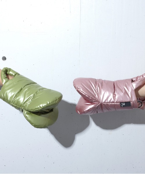 ROOTOTE(ルートート)の「ROOTOTE×NISHIKAWA アップサイクルダウンルートート/ハンドウォーマー ミニトート フェザールー.ミトン.UpcycleーA(ショルダーバッグ・レディース・ブラック系その他/ブラック系その他2/ブラック系その他3/シルバー/ピンク/グリーン・FREE)」の8枚目の写真