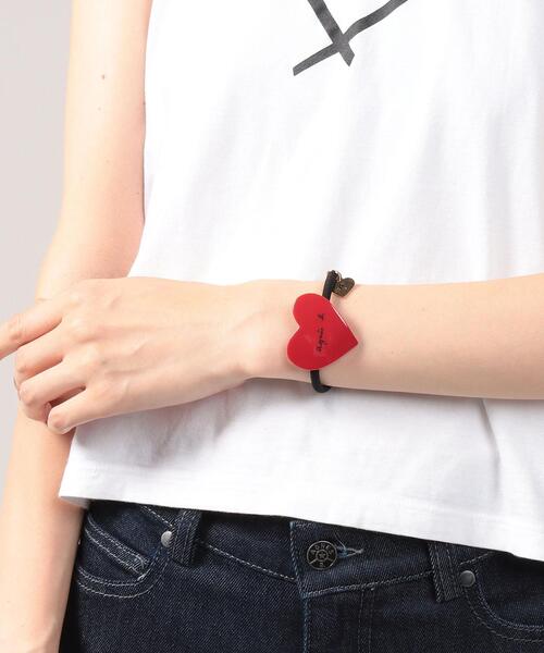 agnes b.（アニエスベー）の「WEB限定 ハートモチーフヘアゴム HA03－01（その他ヘアアクセサリー・レディース・レッド・FREE）」の2枚目の写真