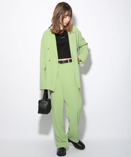 PBLIM（ページボーイリム）の「【PAGEBOYLIM】テーパードスラックス（スラックス・レディース・ブラック系その他/グレー系その他/ライトグリーン系・MEDIUM/LARGE）」の16枚目の写真