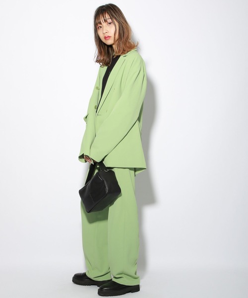 PBLIM（ページボーイリム）の「【PAGEBOYLIM】テーパードスラックス（スラックス・レディース・ブラック系その他/グレー系その他/ライトグリーン系・MEDIUM/LARGE）」の6枚目の写真