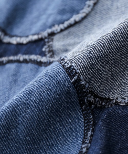 osharewalker（オシャレウォーカー）の「【廃盤】『ドットパッチワークデニムスカート』（デニムスカート・レディース・ブルー・1/2）」の17枚目の写真