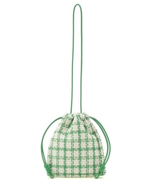 Mila Owen（ミラオーウェン）の「ツイードミニドロストバッグ（ショルダーバッグ・レディース・ブラック/グリーン・FREE）」の10枚目の写真