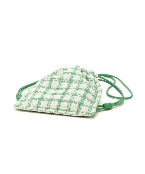 Mila Owen（ミラオーウェン）の「ツイードミニドロストバッグ（ショルダーバッグ・レディース・ブラック/グリーン・FREE）」の11枚目の写真