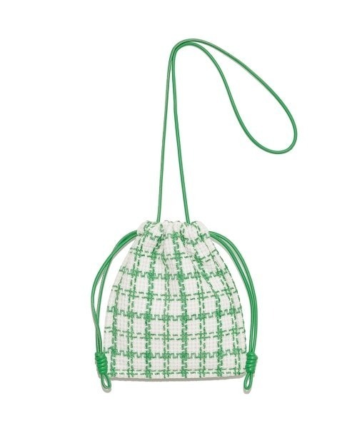 Mila Owen（ミラオーウェン）の「ツイードミニドロストバッグ（ショルダーバッグ・レディース・ブラック/グリーン・FREE）」の13枚目の写真