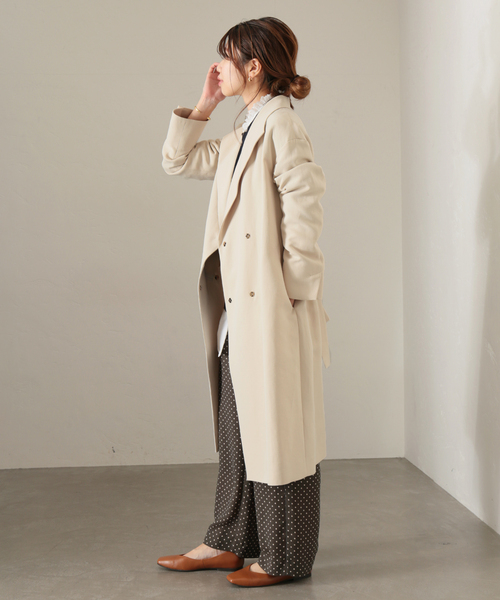 La TOTALITE(ラトータリテ)の「ショールカラードルマンコート◆(その他アウター・レディース・ベージュ/ネイビー/グリーン・38/36)」の5枚目の写真