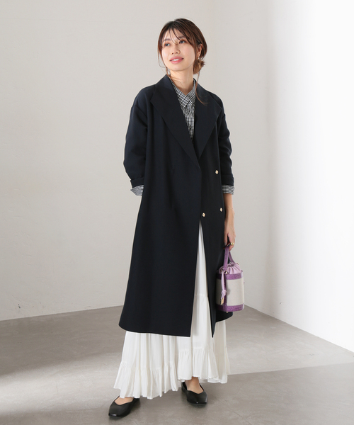 La TOTALITE(ラトータリテ)の「ショールカラードルマンコート◆(その他アウター・レディース・ベージュ/ネイビー/グリーン・38/36)」の21枚目の写真