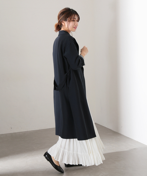 La TOTALITE(ラトータリテ)の「ショールカラードルマンコート◆(その他アウター・レディース・ベージュ/ネイビー/グリーン・38/36)」の22枚目の写真